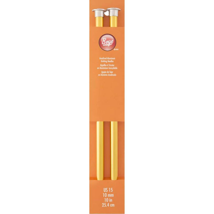 Single Point Aluminum Knitting Needles 10in Size 15/10mm