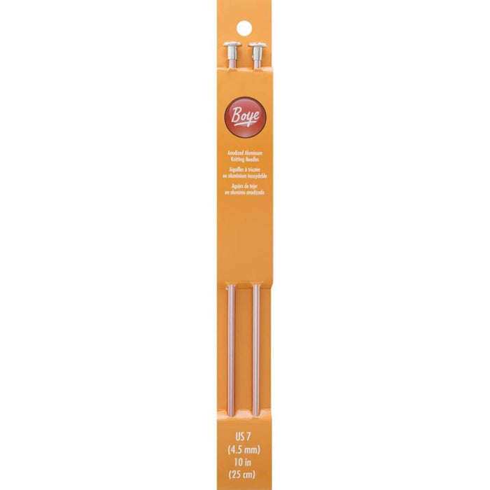 Single Point Aluminum Knitting Needles 10in Size 7/4.5mm
