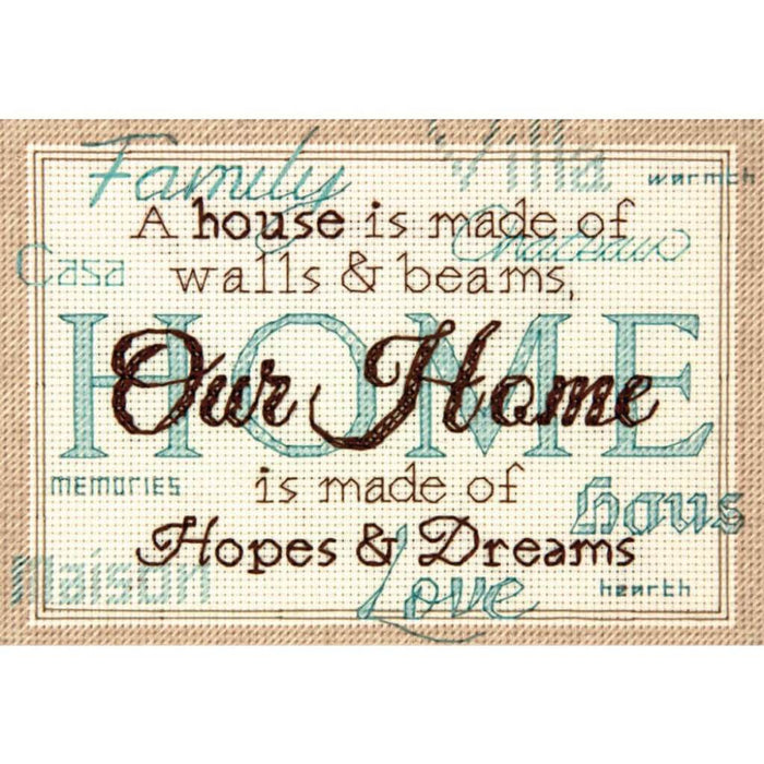 Dimensions Mini Counted Cross Stitch Kit Home 7in x 5in