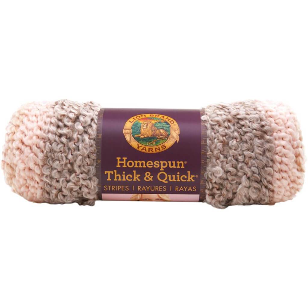 Homespun Thick &amp; Quick Yarn Coral Stripes