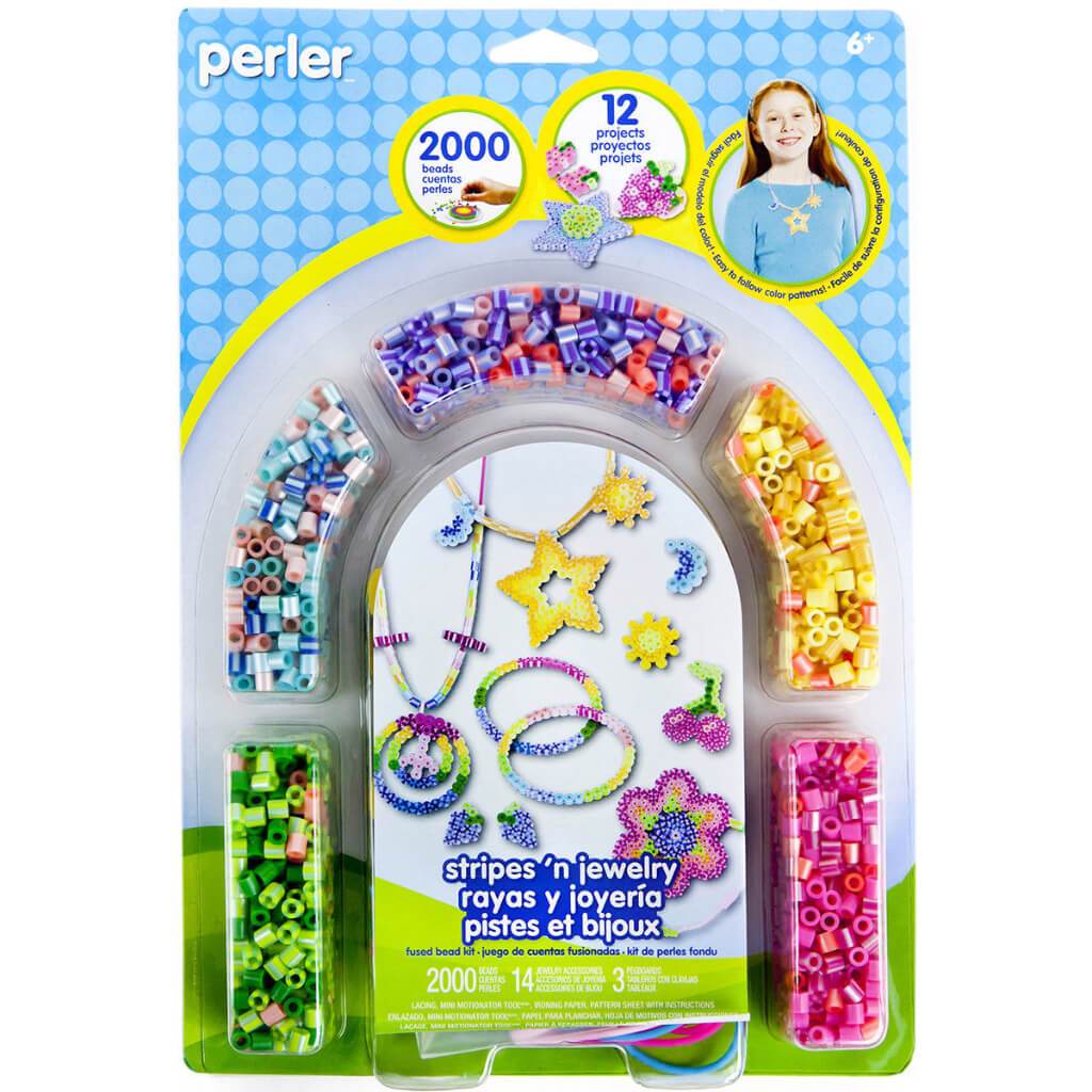PERLER ACTIVITY KIT STRIPES 