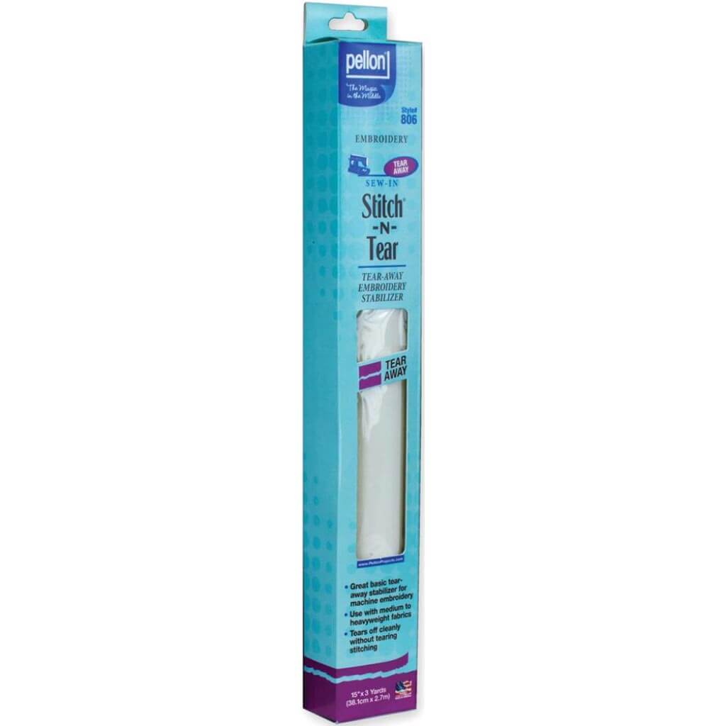 Pellon Stitch-N-Tear Tear Away Embroidery Stabilizer 15in x 3yd