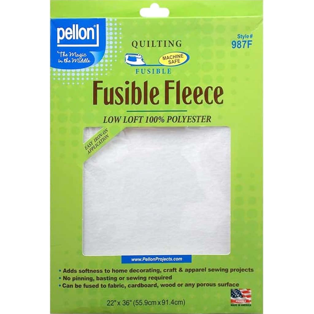 Fusible Fleece 22in x 36in White