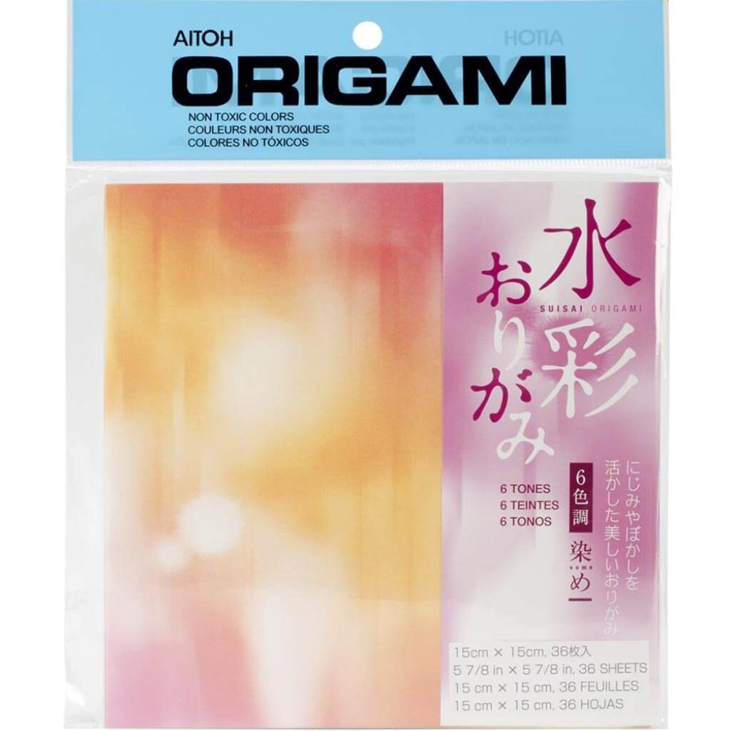 Origami Paper 5.875in x 5.875in Tie Dye