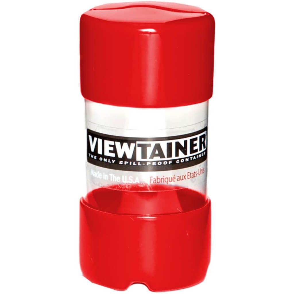 Viewtainer Slit Top Storage Container 2in x 4in Red