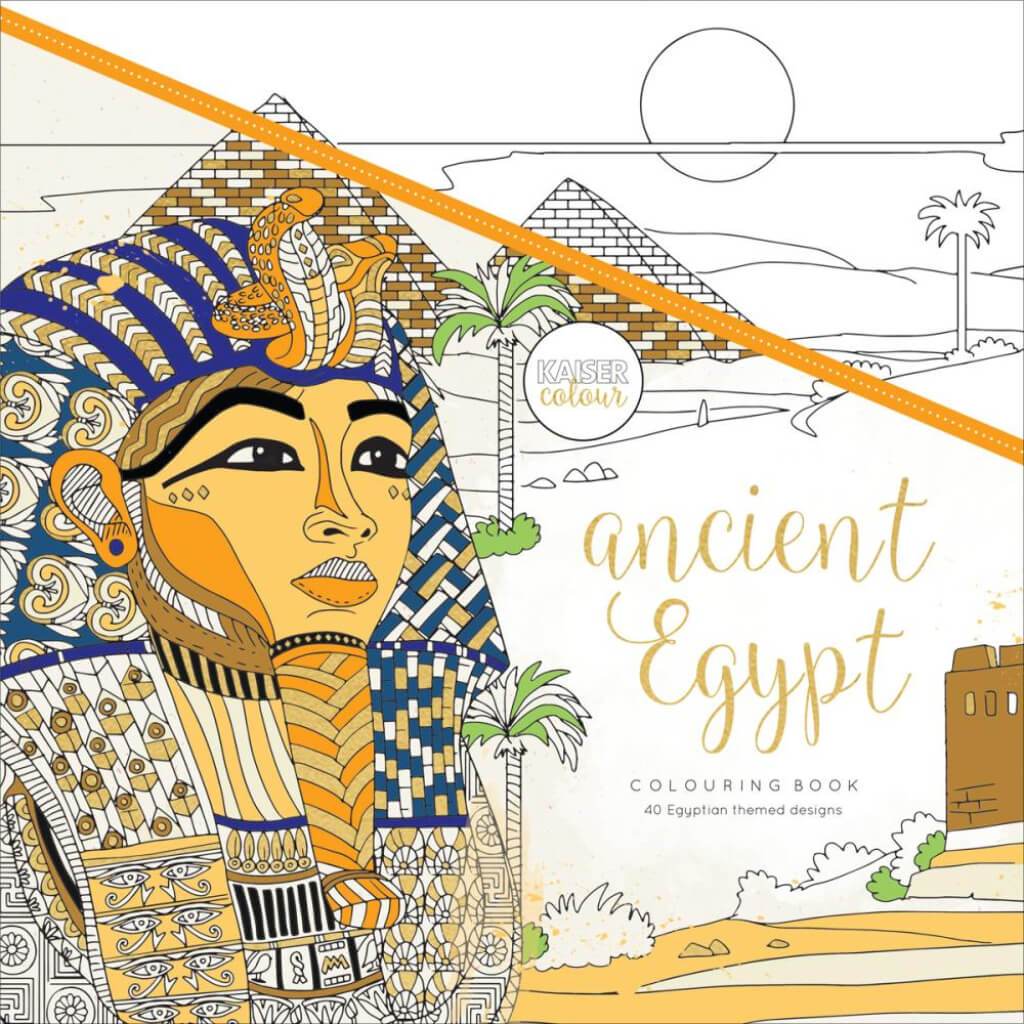 Perfect Bound Ancient Egypt Coloring Book 9.75in x 9.75in