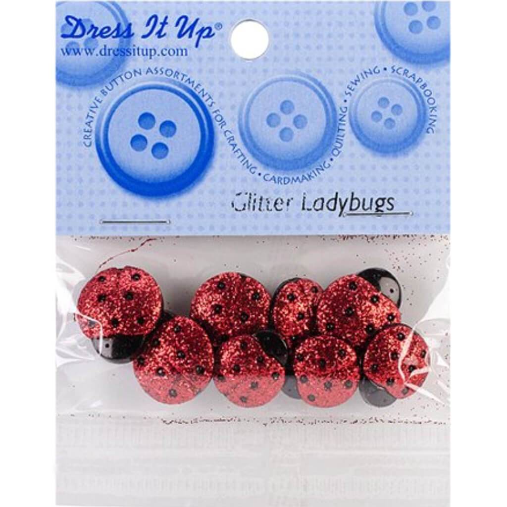 Embellishments Glitter Ladybugs