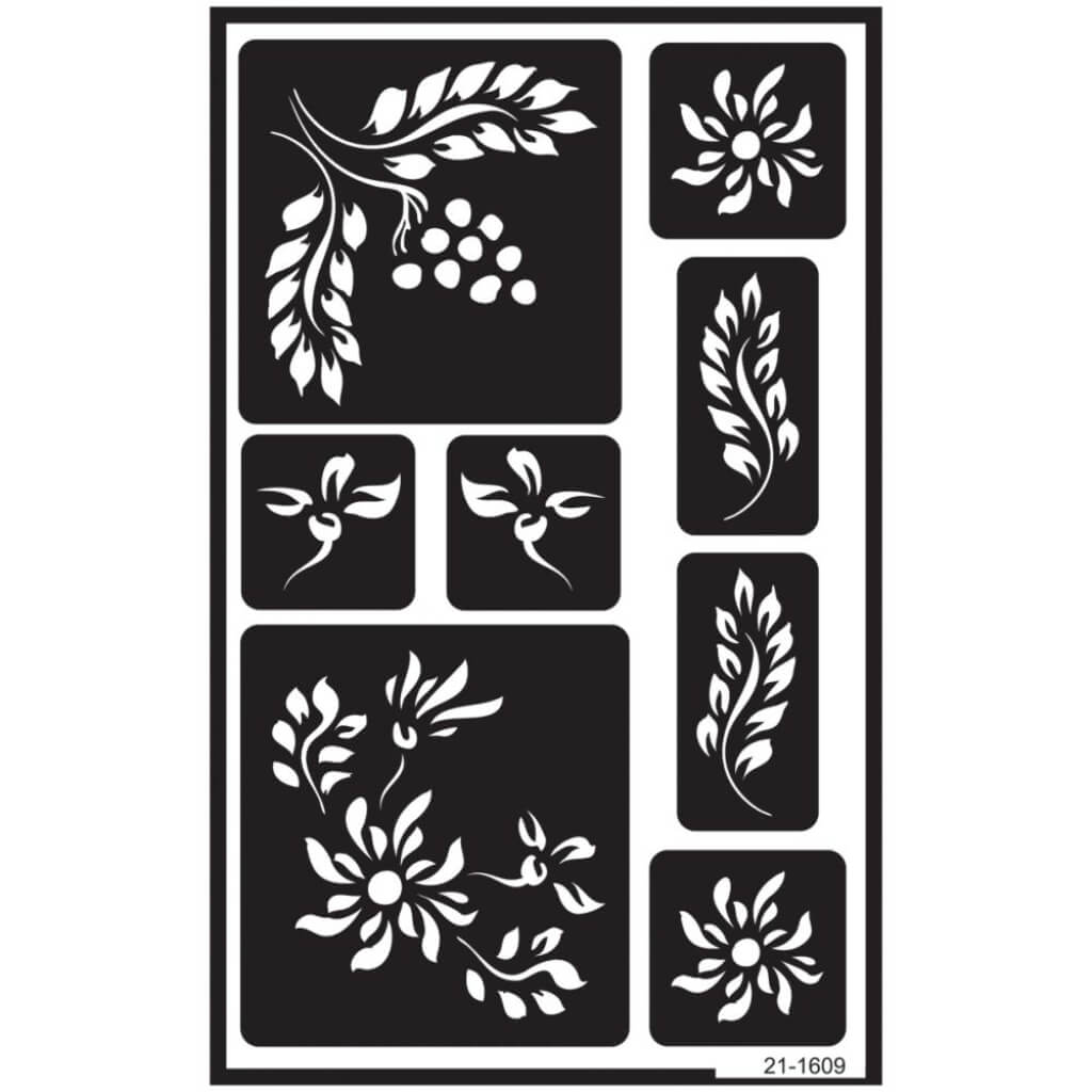 Over 'N' Over Reusable Stencils Berries 5in x 8in