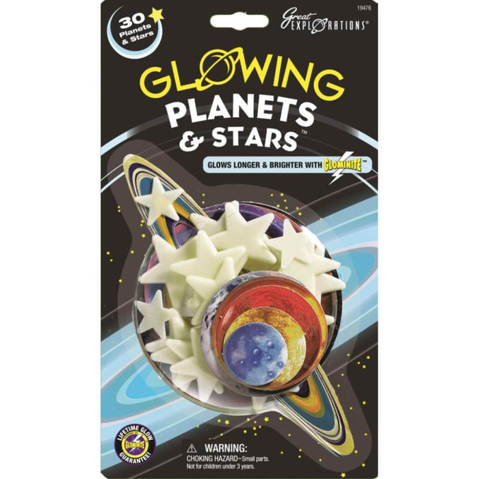 Glow-In-The-Dark Star Packs Planets & Stars 30pcs