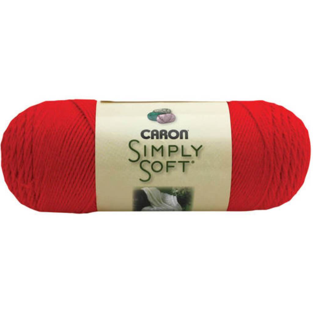 Simply Soft Solids Yarn Red