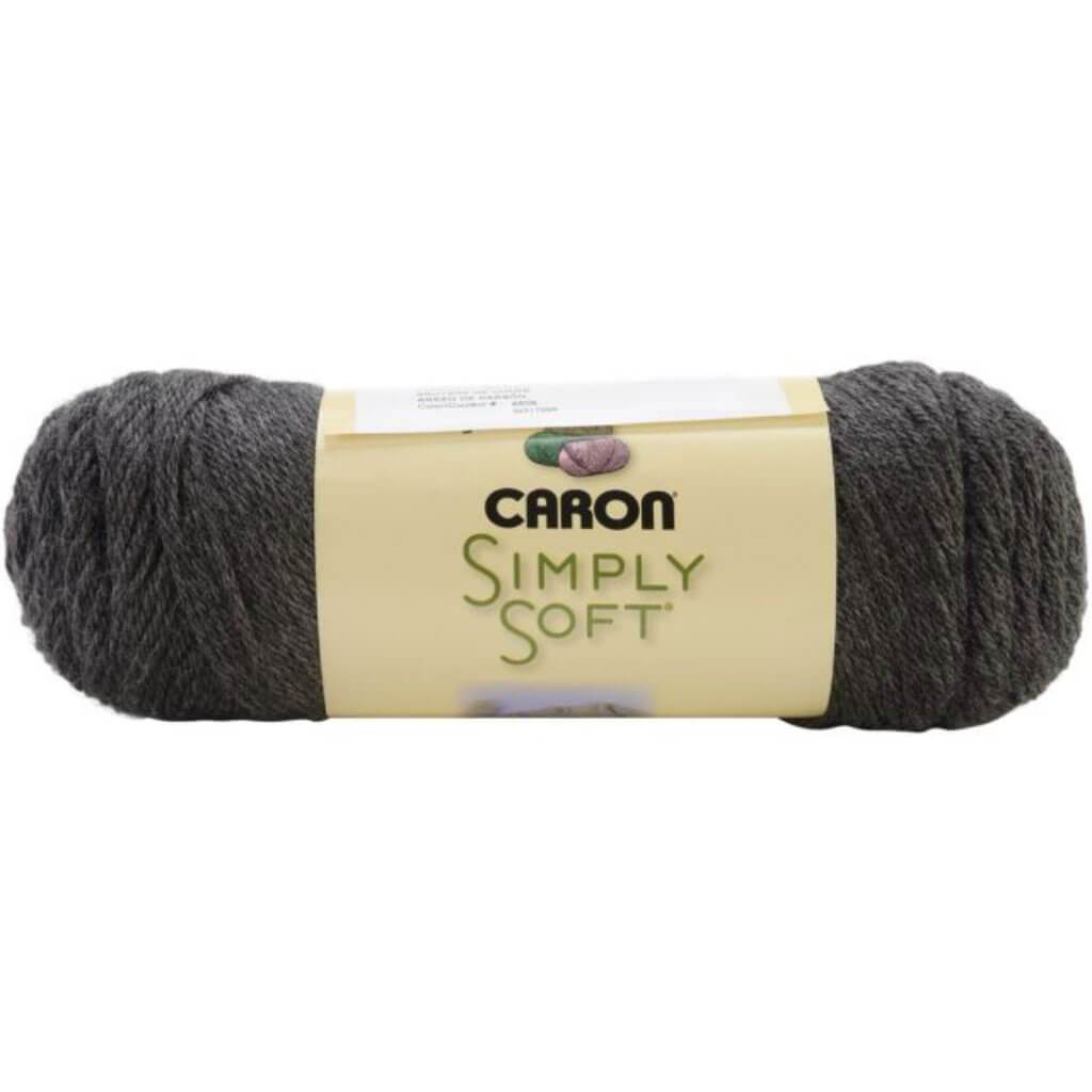 YARN SIMPLY SOFT HEATHERS CHARCOAL 5OZ 