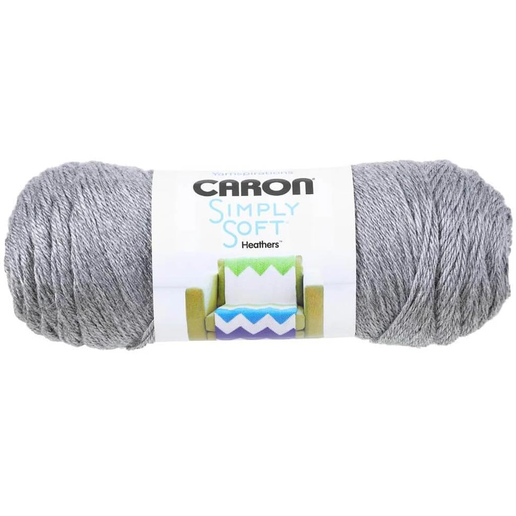 Spinrite Caron Simply Soft Heathers Yarn Grey Heather