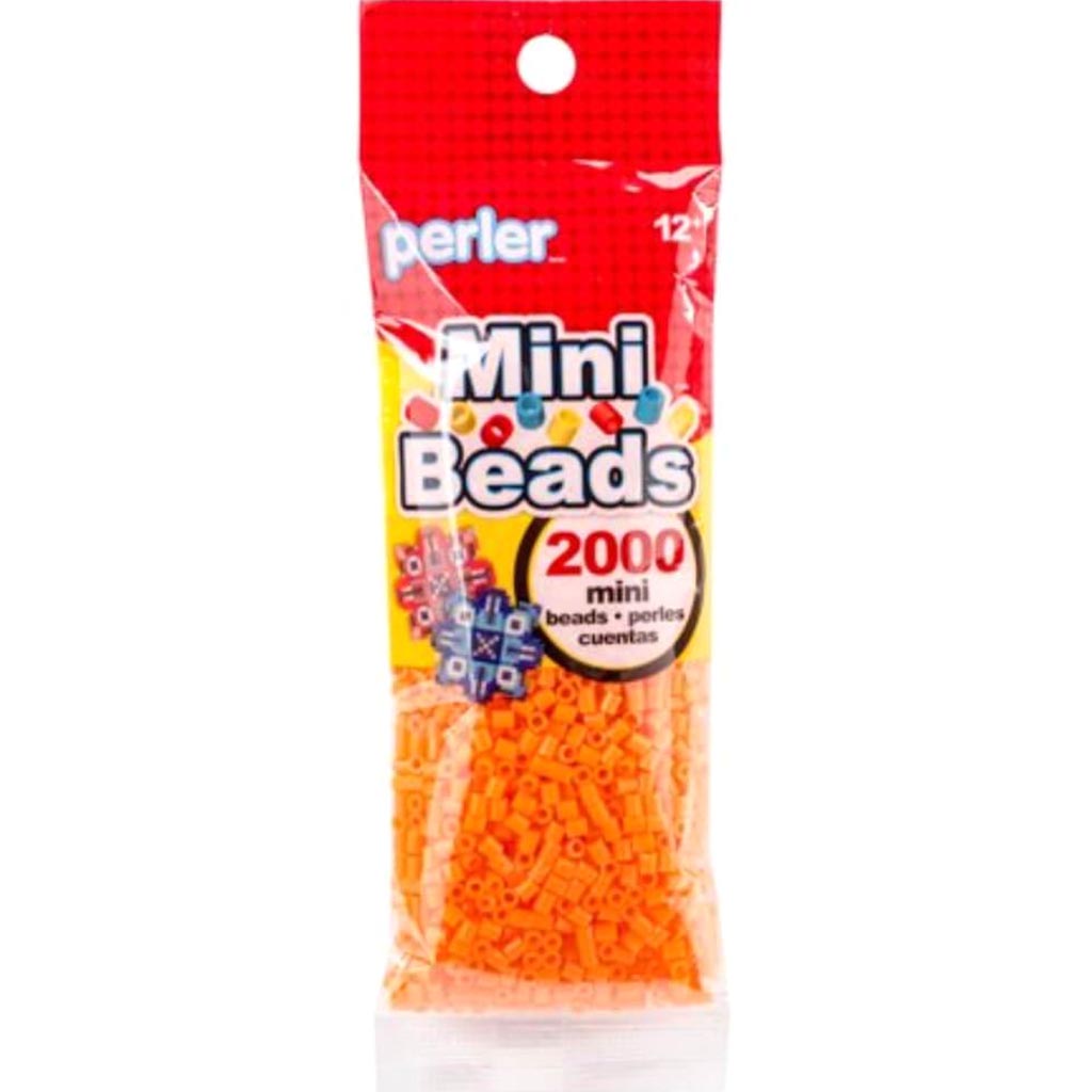 Mini Perler Beads Orange 2000pcs