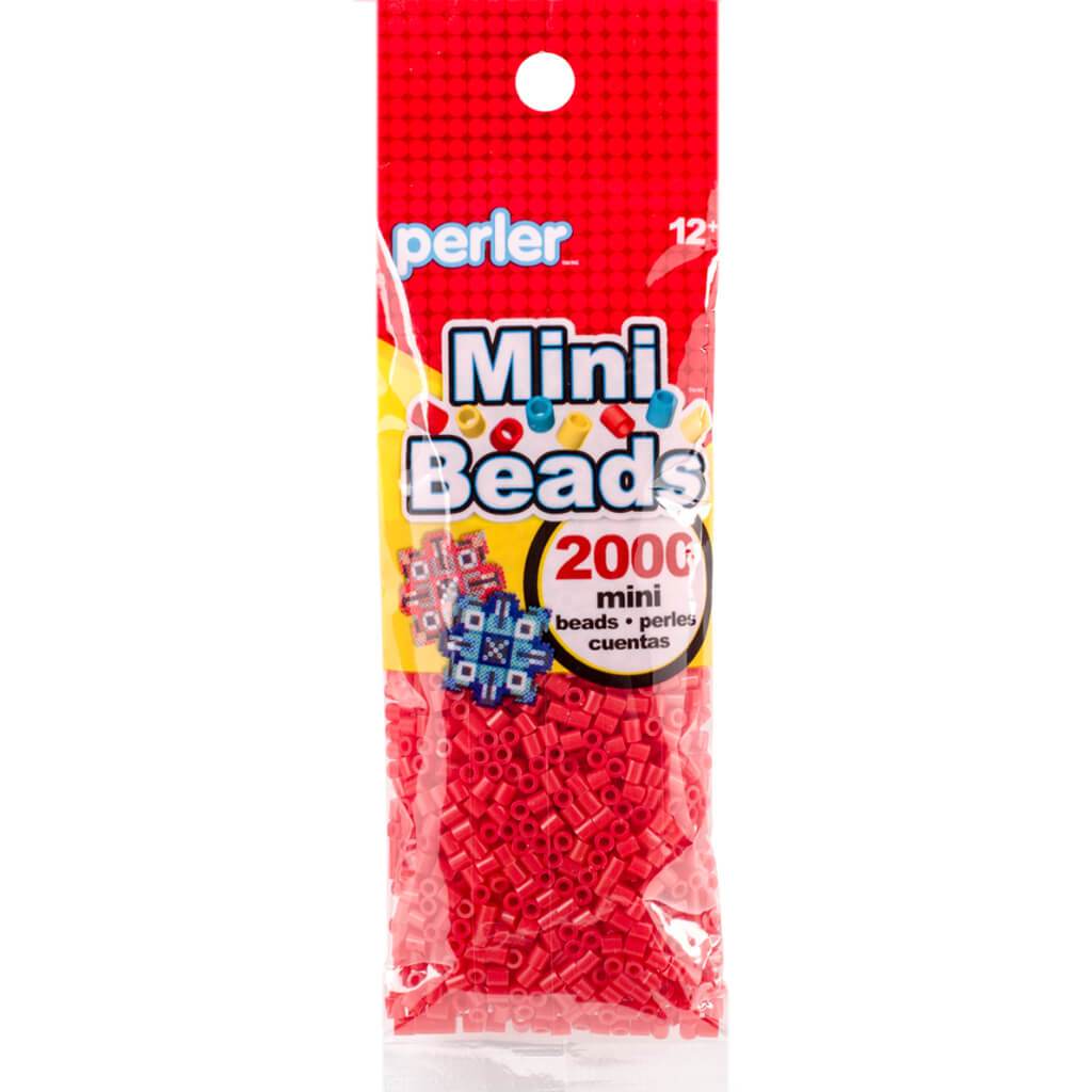 Mini Perler Beads Red 2000pcs