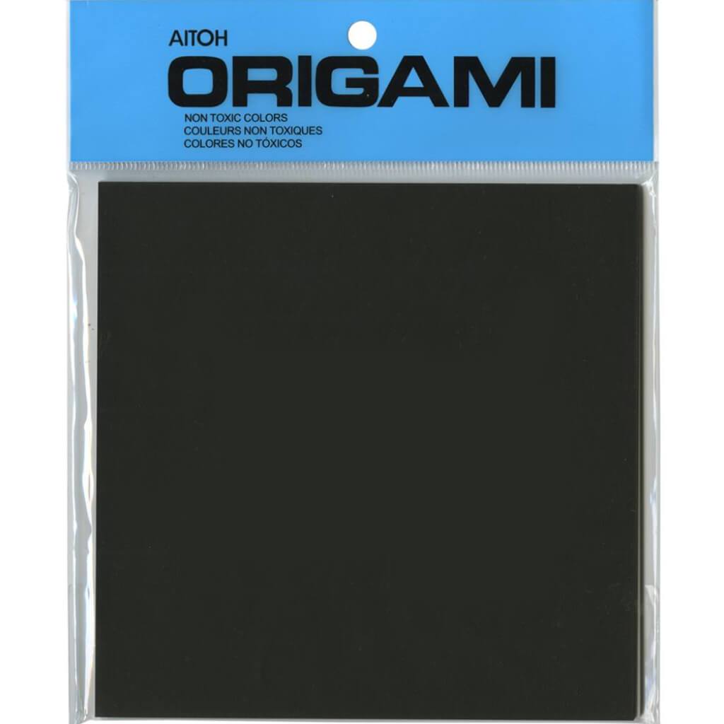 Origami Paper 5.875in x 5.875in 50/Pkg Black