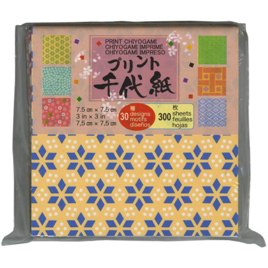 Origami Paper 3in x 3in 300/Pkg Mini Print