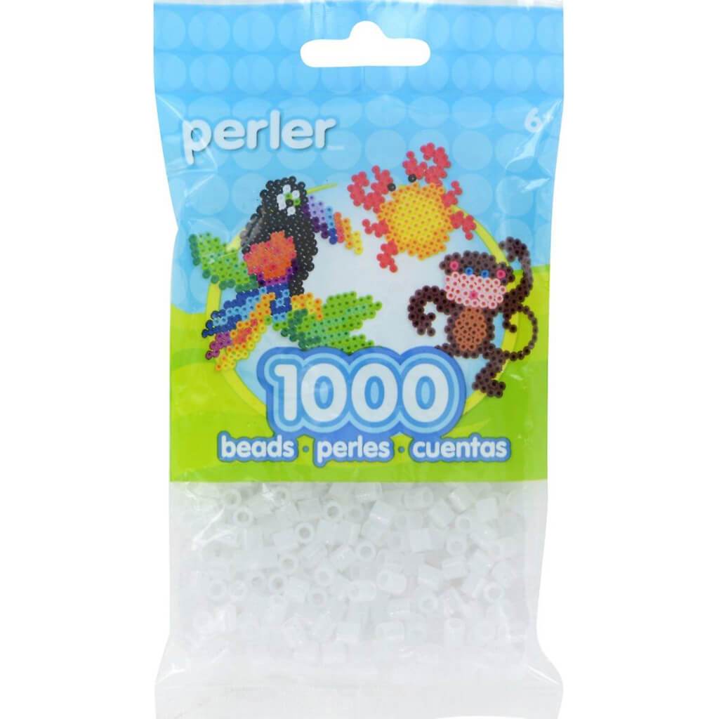 Perler Pearl Beads 1,000/Pkg Clear Glitter