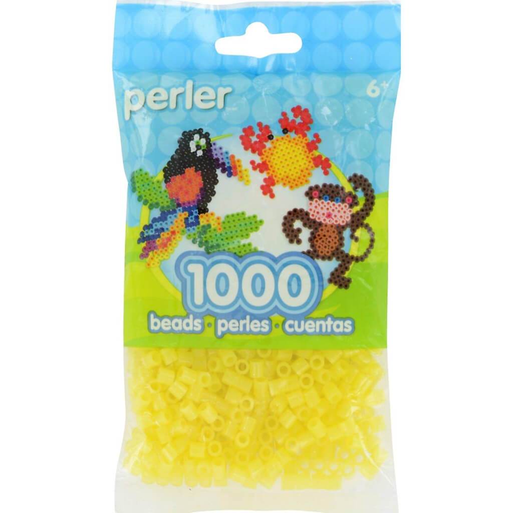 Perler Pearl Beads 1,000/Pkg Yellow Glitter