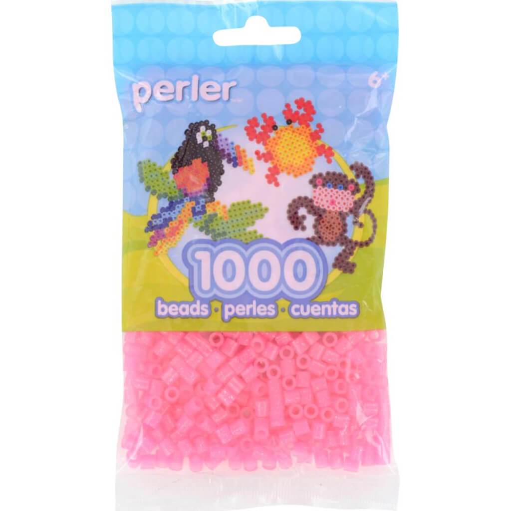 Perler Pearl Beads 1,000/Pkg Pink Glitter