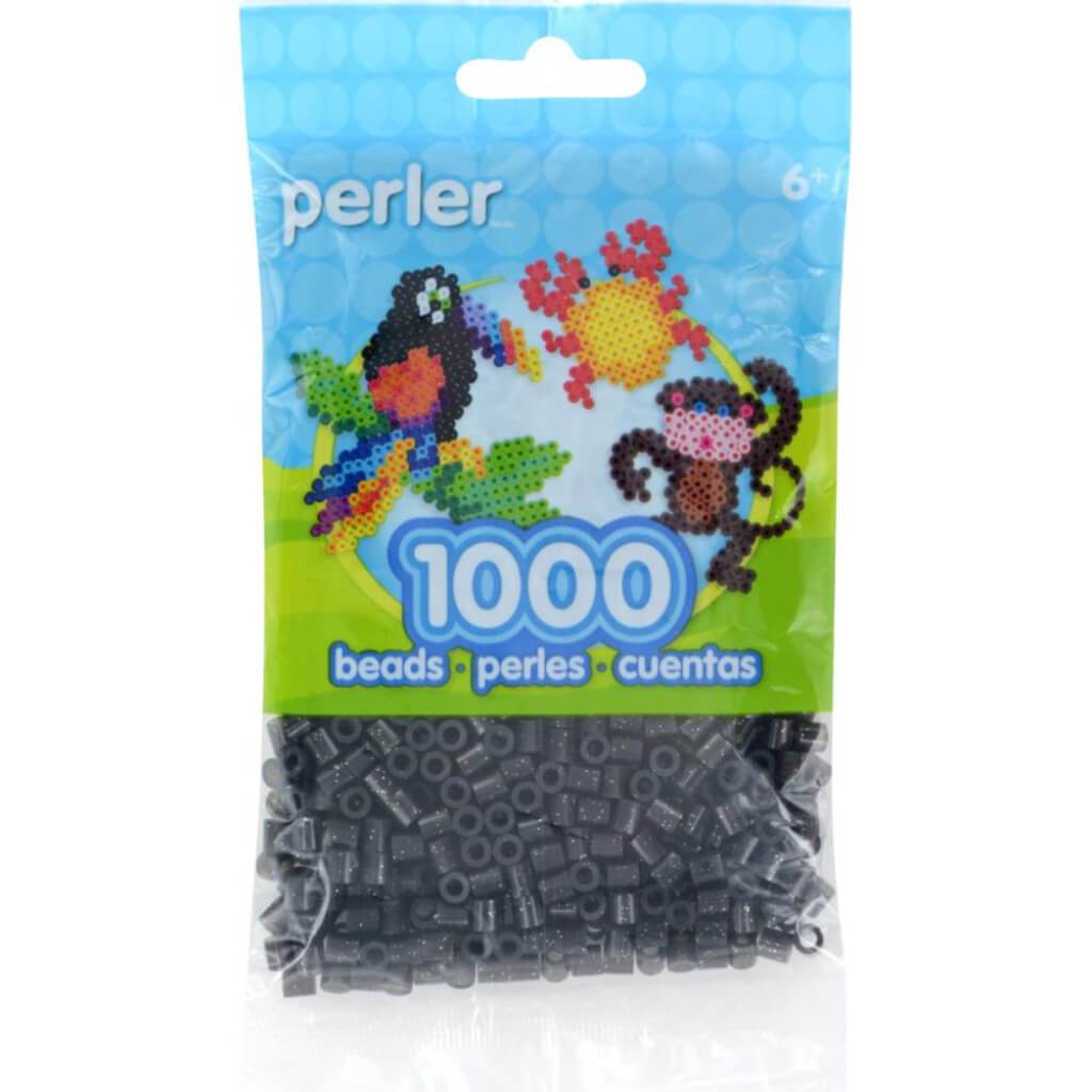 Perler Pearl Beads 1,000/Pkg Black Glitter