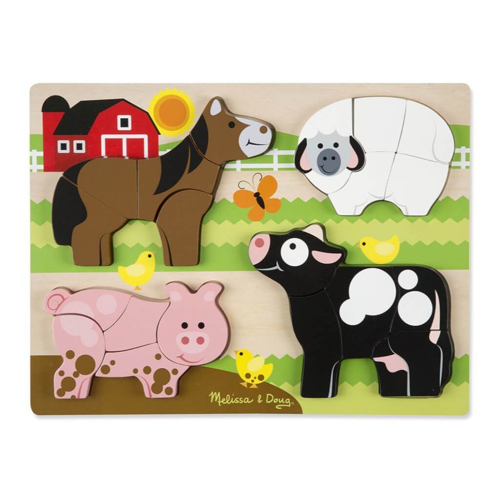 Chunky Jigsaw Puzzle Farm Animals 