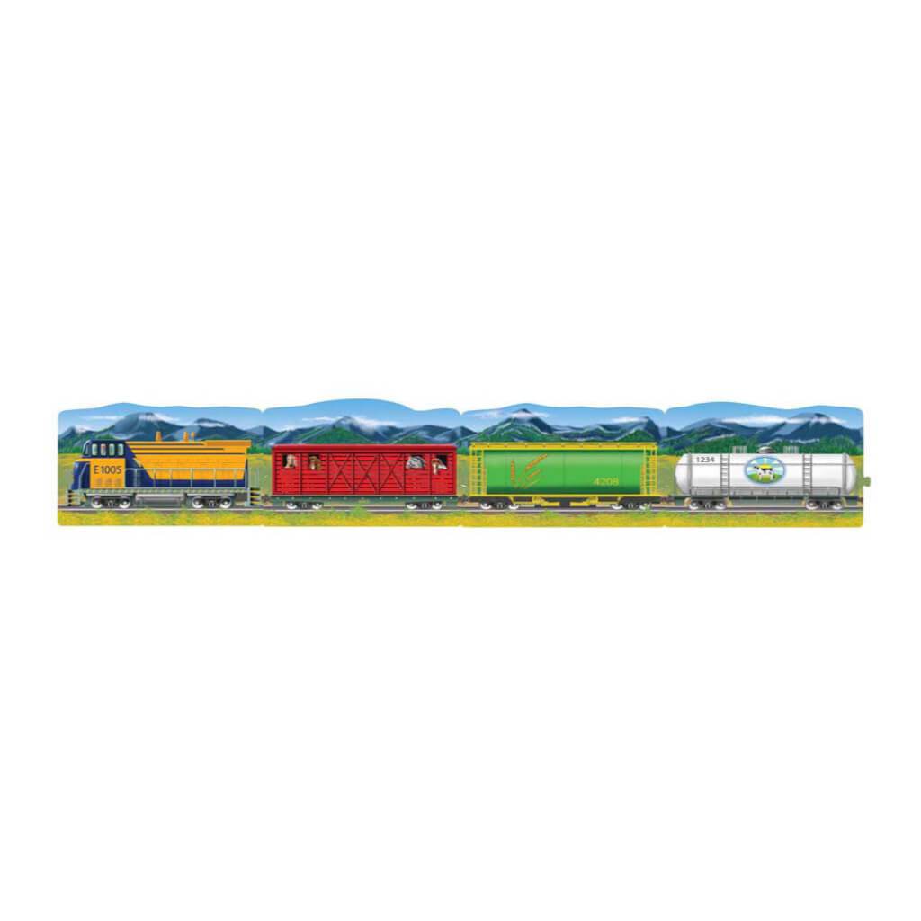 Trains Linking Floor Puzzle 96 Pc 