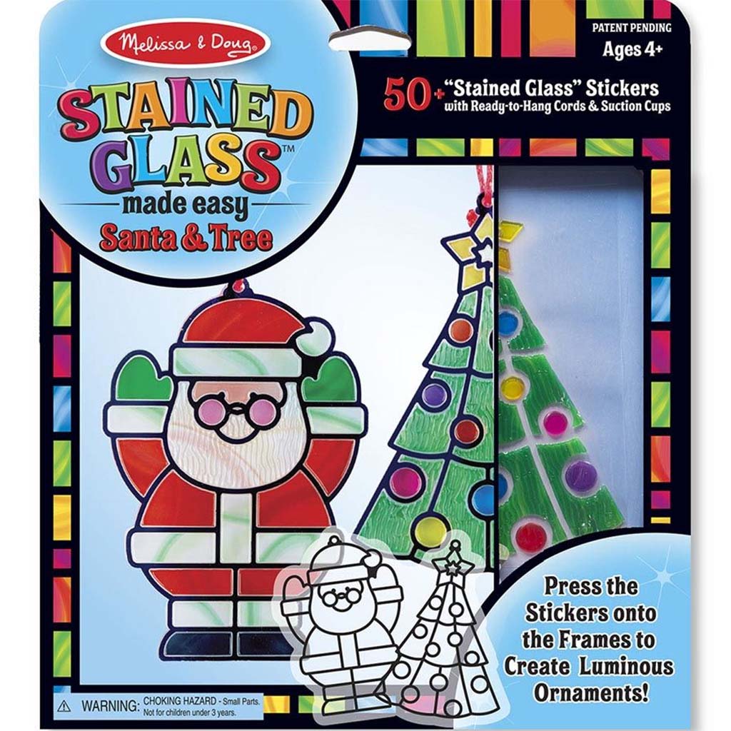 Stained Glass Made Easy - Santa &amp; Tree Ornaments 