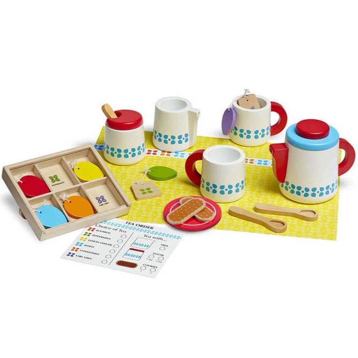 Wooden Steep & Serve Tea Set 
