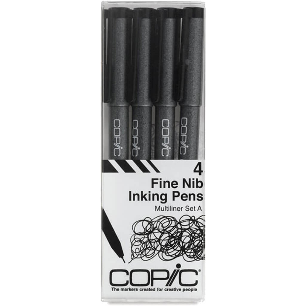 Copic Multiliner Fine Set A 4pc
