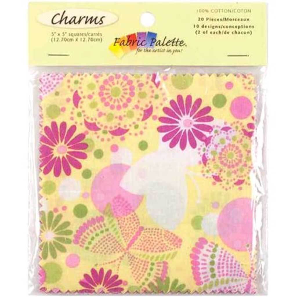 Fabric Palette Charm Pack 5in x 5in 20/Pkg Flutterby