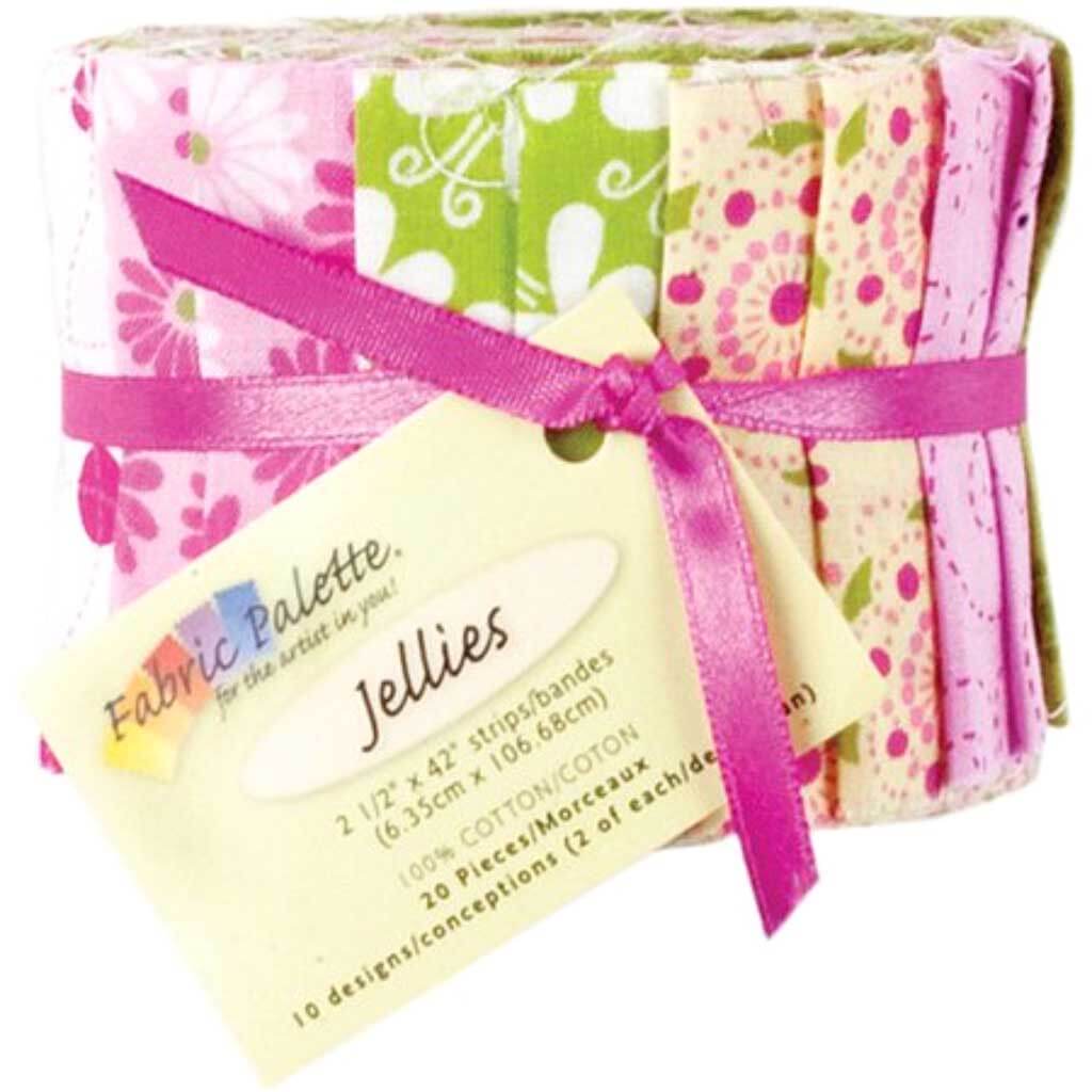 Fabric Palette Jellies 2.5in x 42in 20/Pkg Flutterby