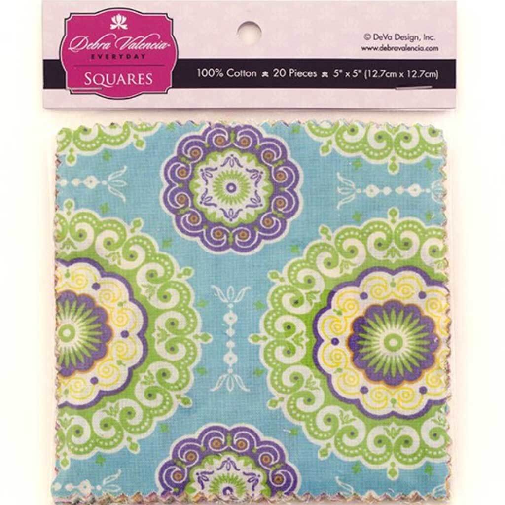 Debra Valencia Boho Girl Precut Charm Pack 5in x 5in 20/Pkg