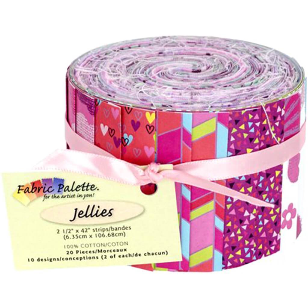 Fabric Palette Jellies 2.5in x 42in 20/Pkg Hootenanny Multi