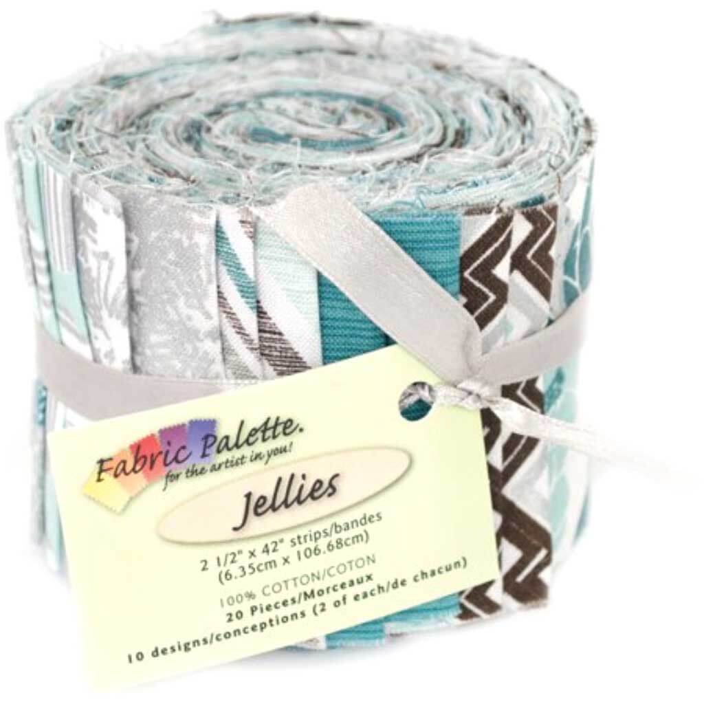 Fabric Palette Jellies 2.5in x 42in 20/Pkg Melodic Floral Multi