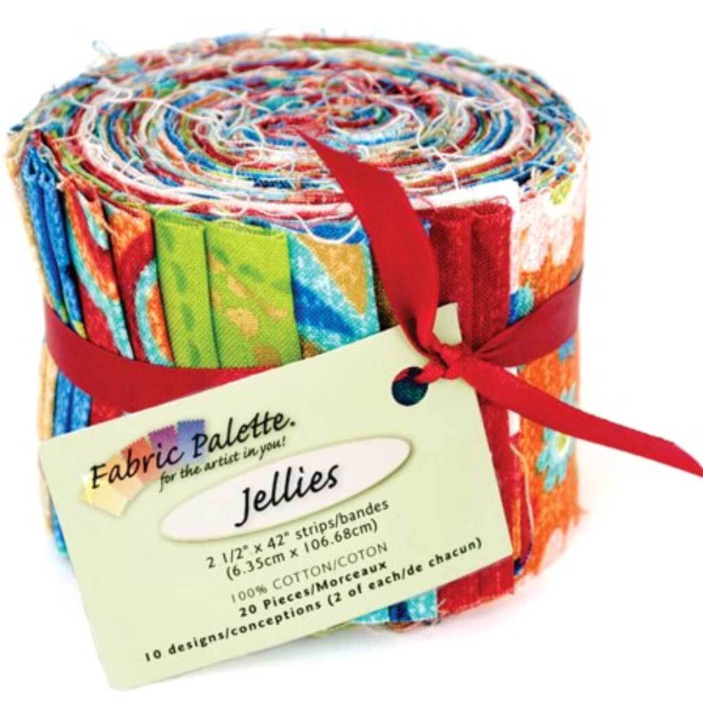 Fabric Palette Jellies 2.5in x 42in 20/Pkg Cassovia Multi