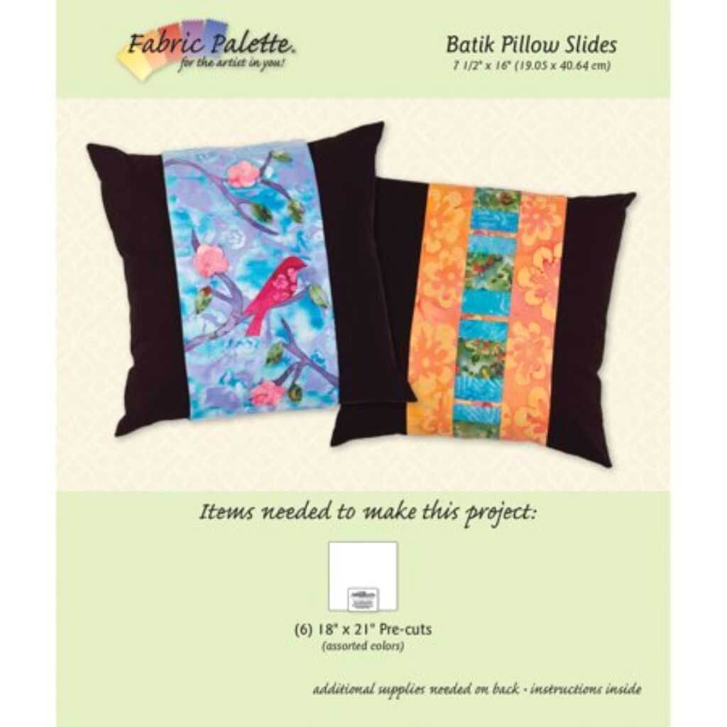 Fabric Palette Project Sheet Long Road Batik Pillow Slides