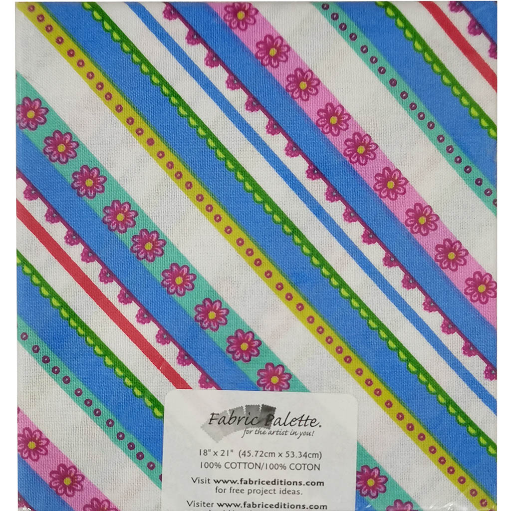 Fabric Palette Precut 18in x 21in Punch of Paisley 4