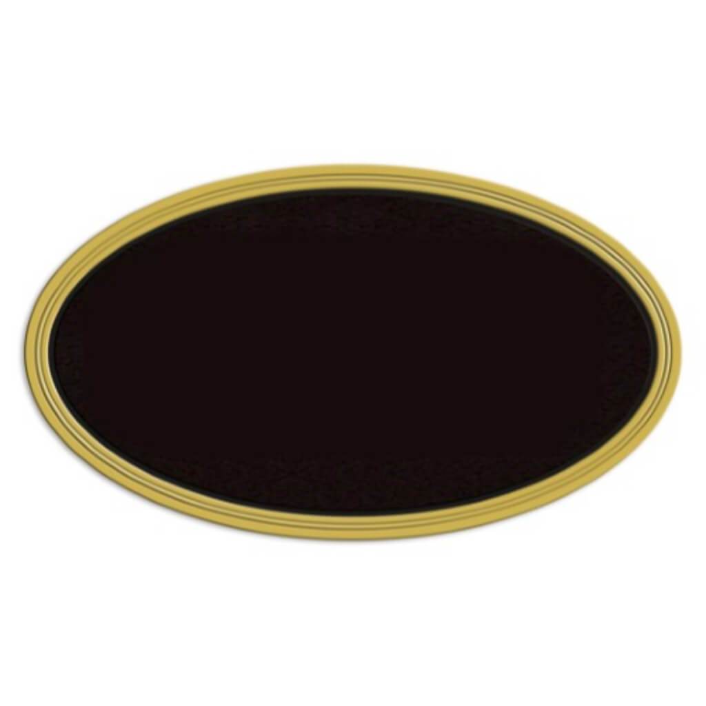 GOLD OVAL ADDRESS PLAQUE 