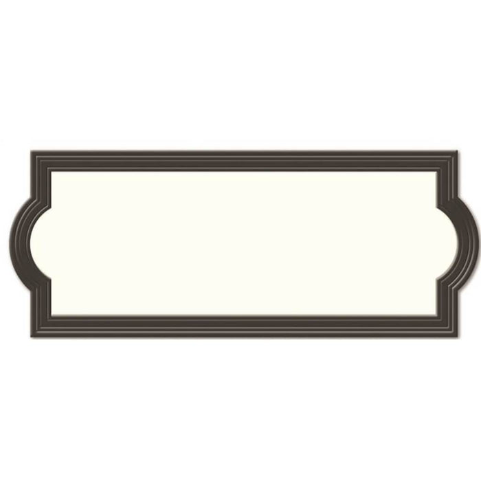 Address Plaque, Rectangular, Plastic, Black 