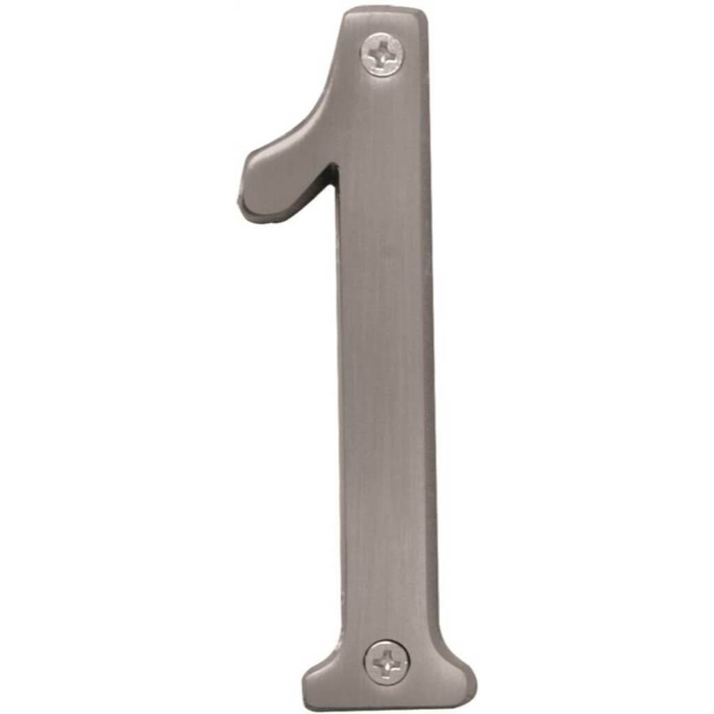 SATIN NICKEL NUMBER 1 4IN 