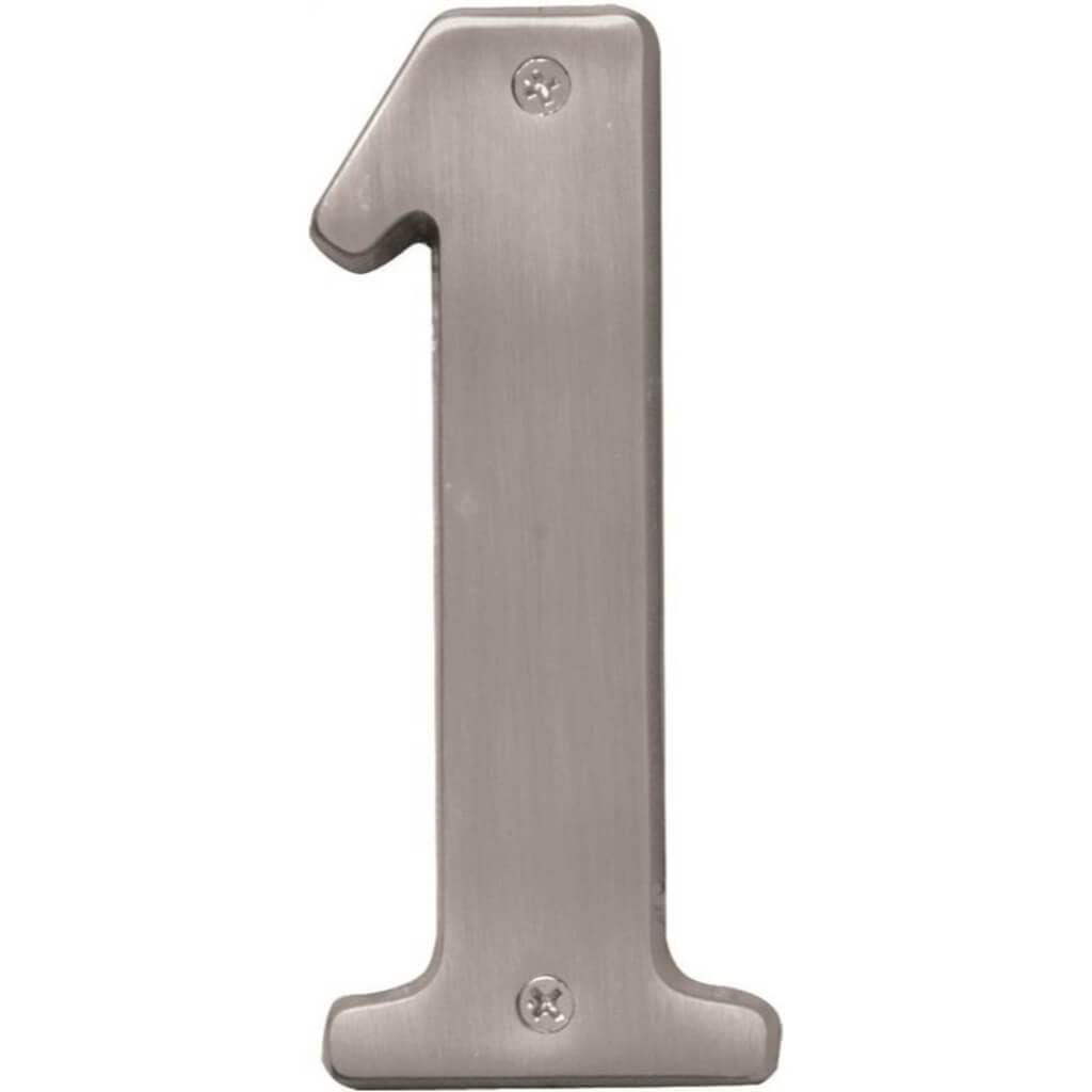 SATIN NICKEL NUMBER 1 5IN 