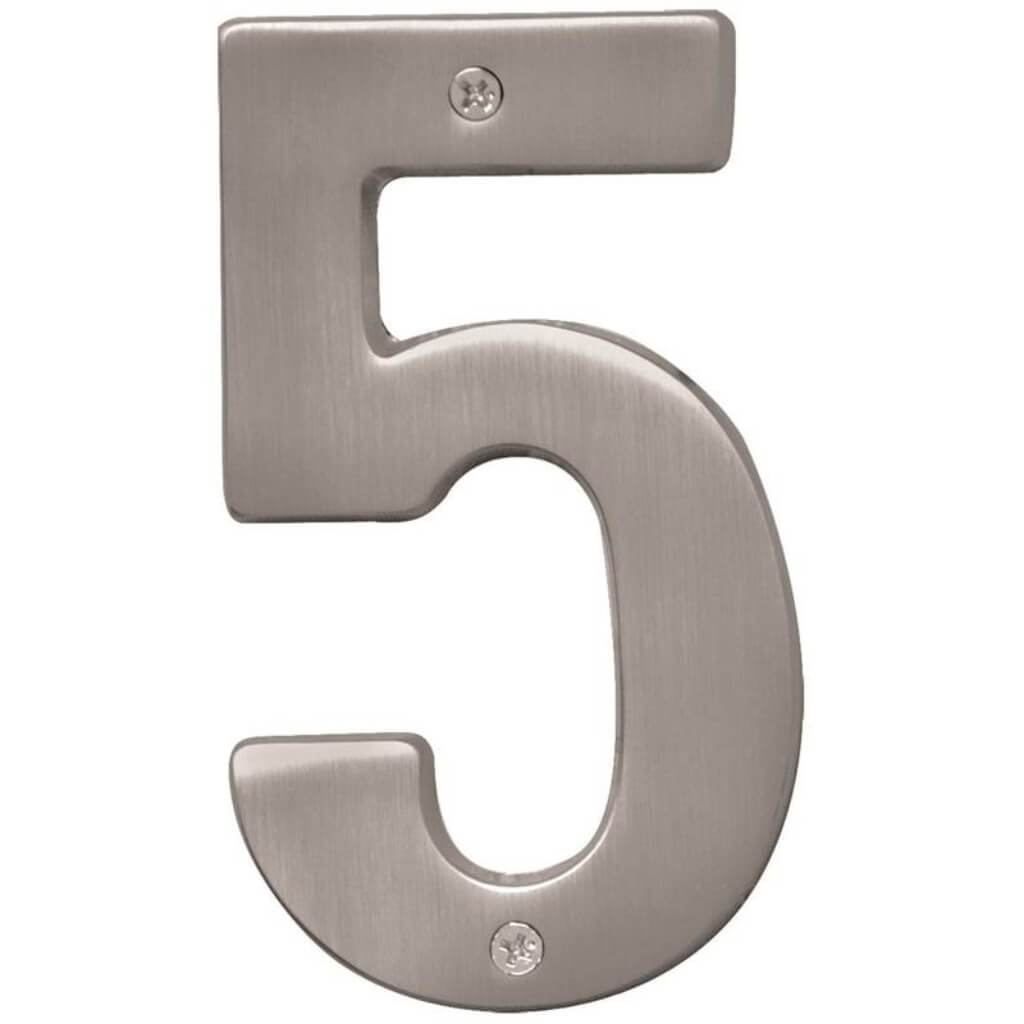 SATIN NICKEL NUMBER 5 5IN 