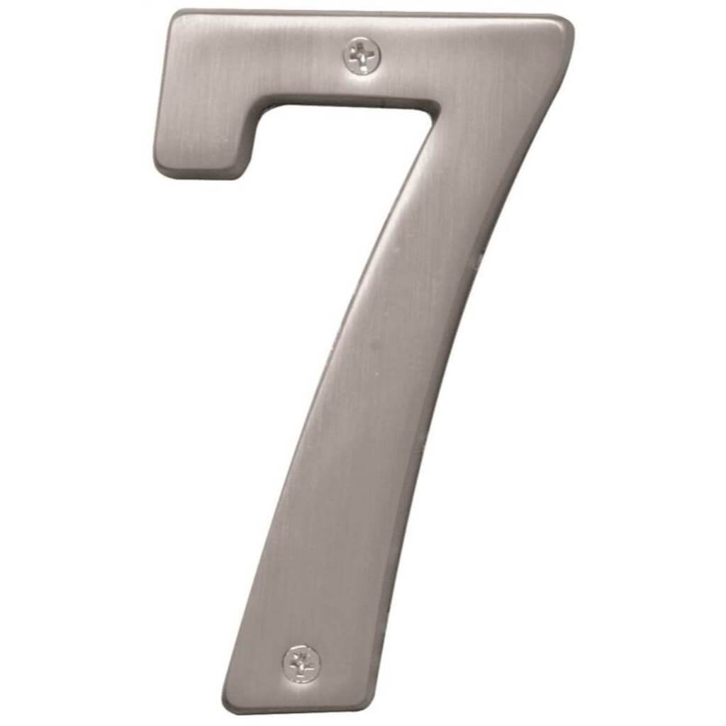 SATIN NICKEL NUMBER 7 5IN 