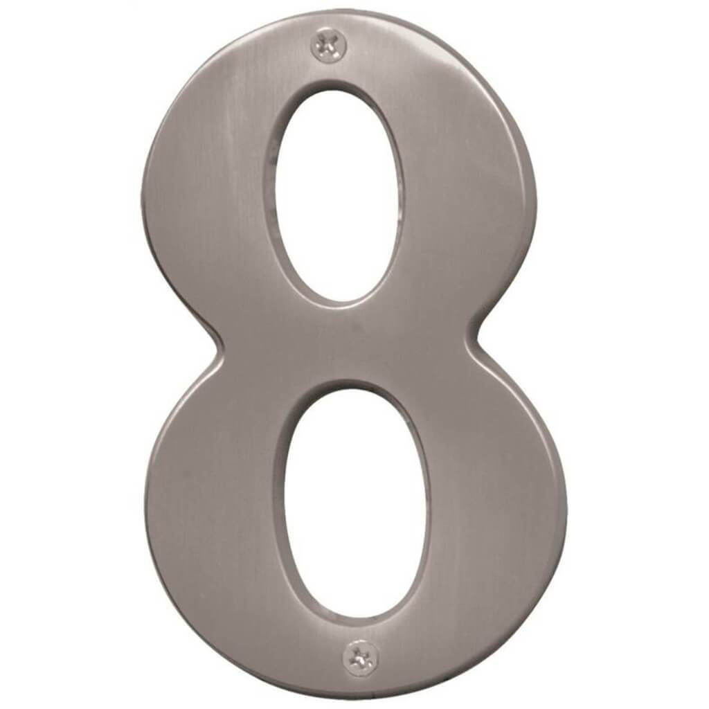 SATIN NICKEL NUMBER 8 5IN 