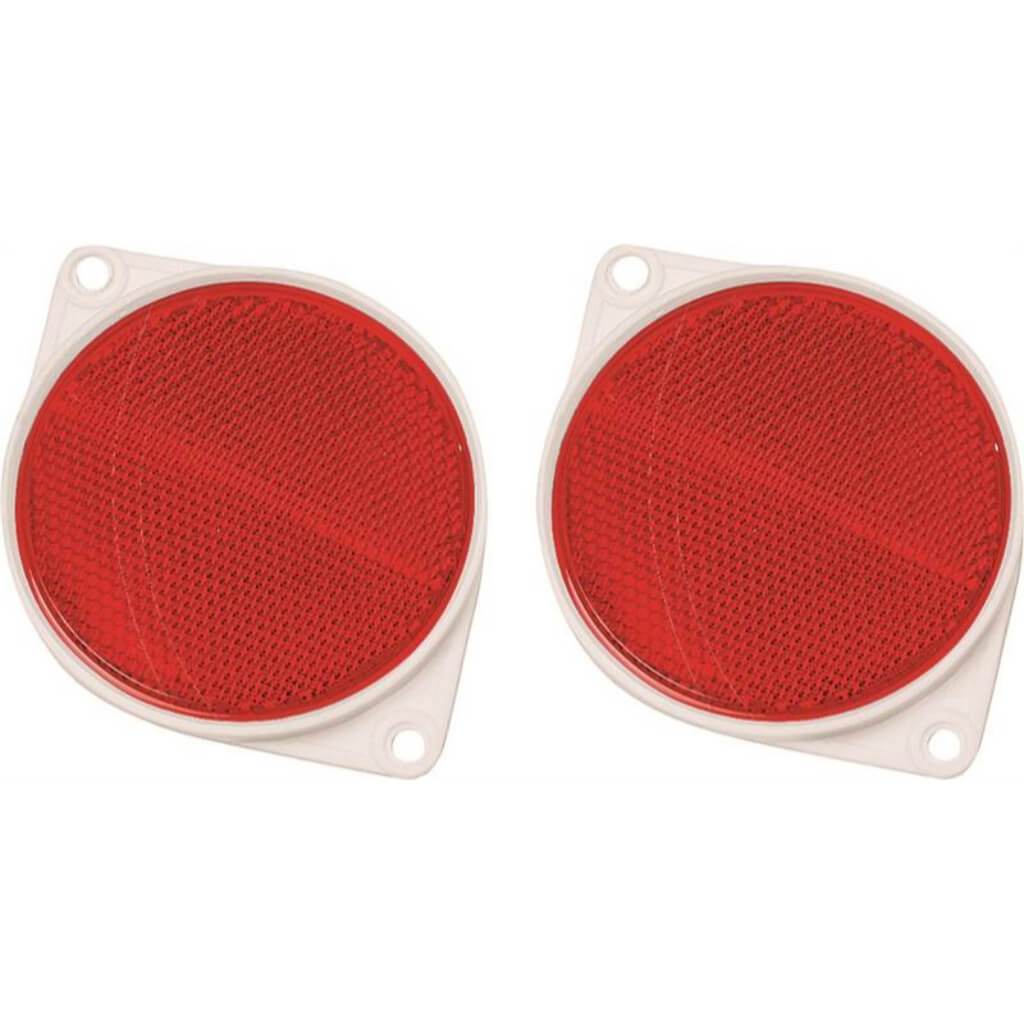 CARDED RED REFLECTOR 3.25IN 