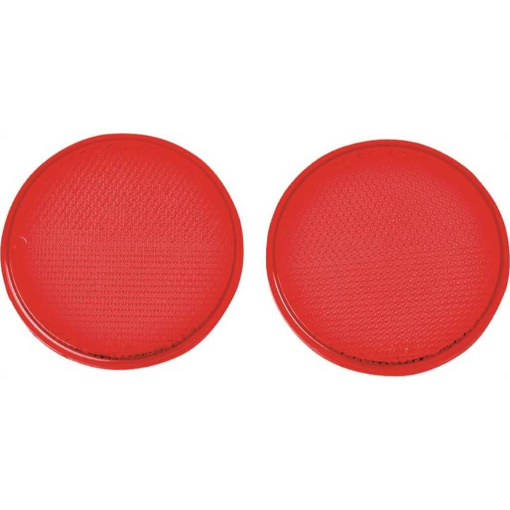 CARDED RED REFLECTOR 3.25IN 