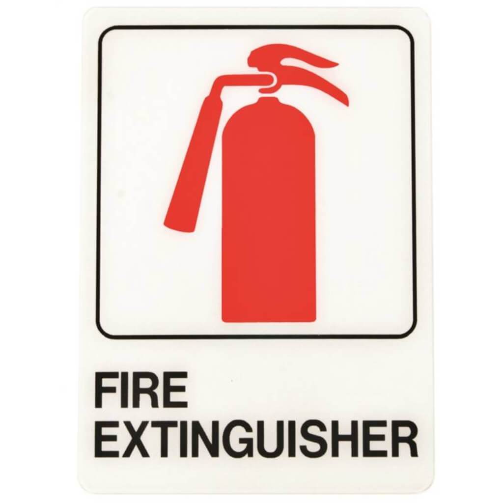 SIGN FIRE EXTINGUISHER 5X7IN 