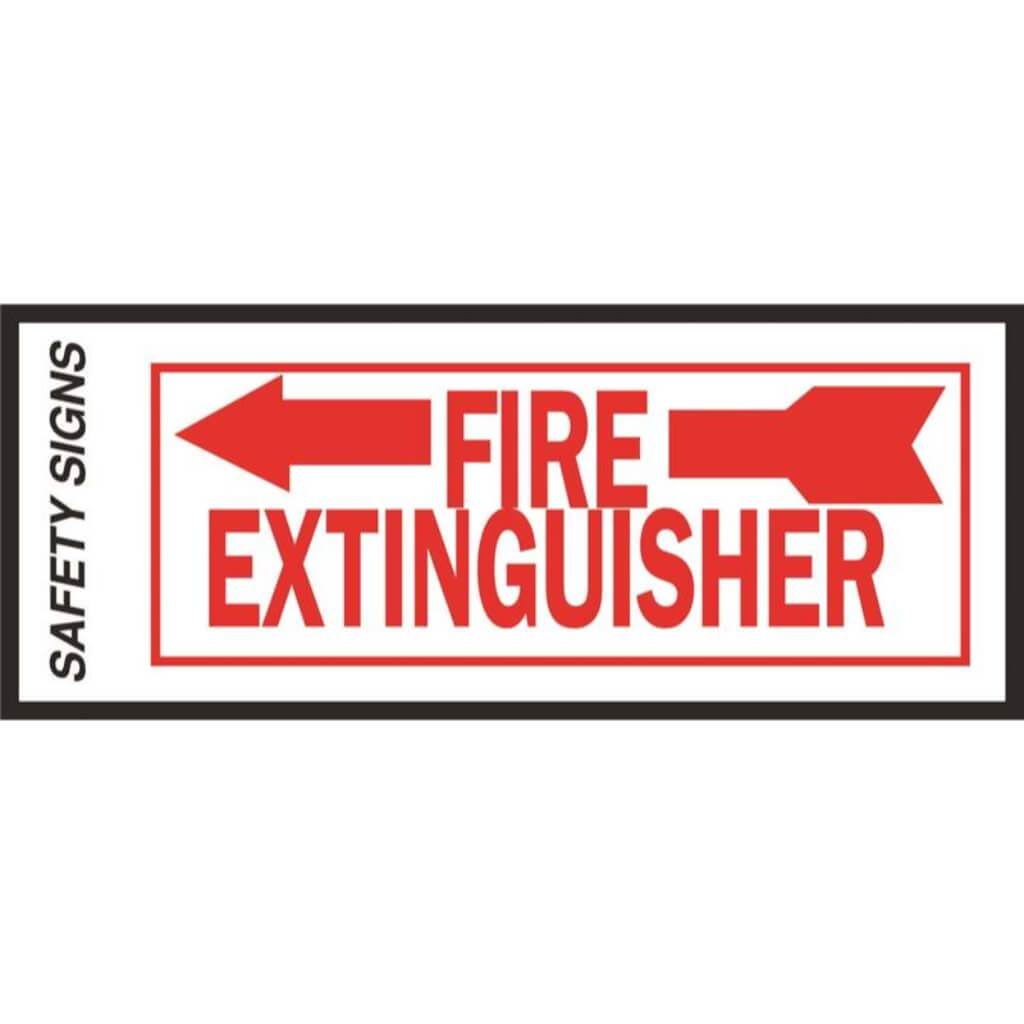 FIRE EXTINGUISHER/ARROW LEFT 