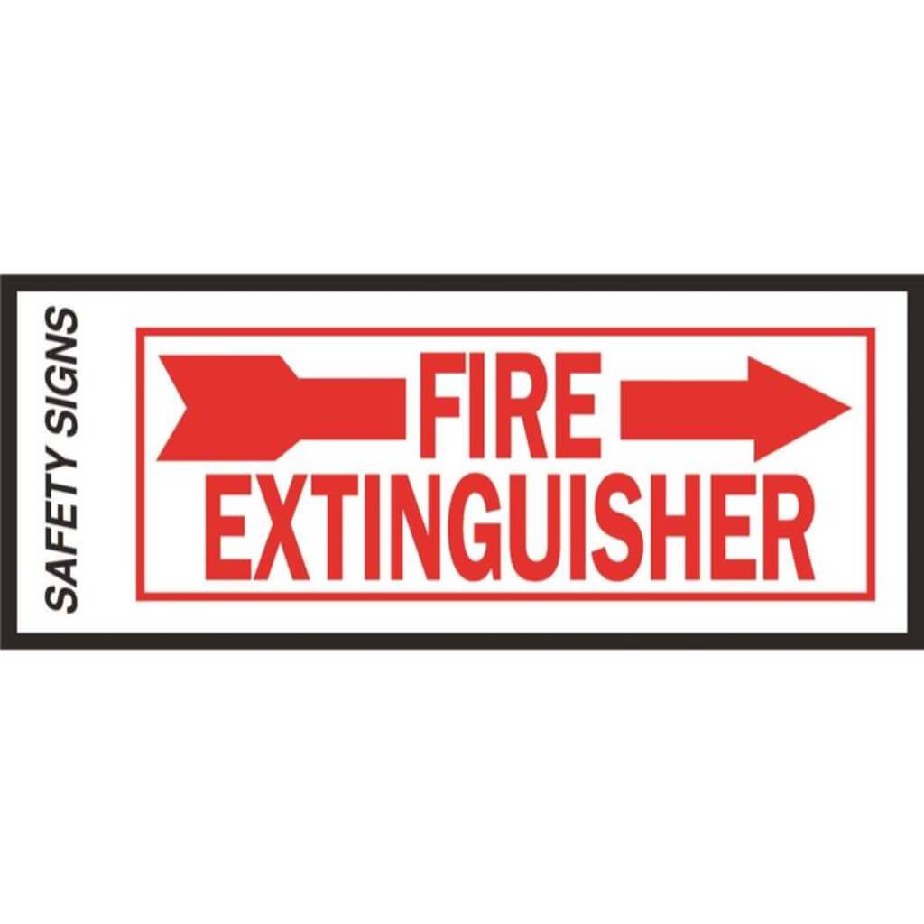 FIRE EXTINGUISHER/ARROW RIGHT 