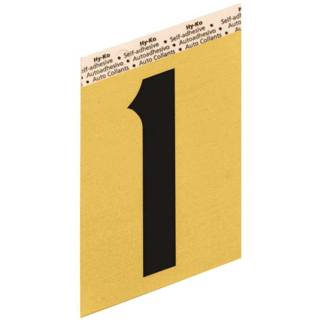 GOLD ALUMINUM NUMBER 1 3.5IN 